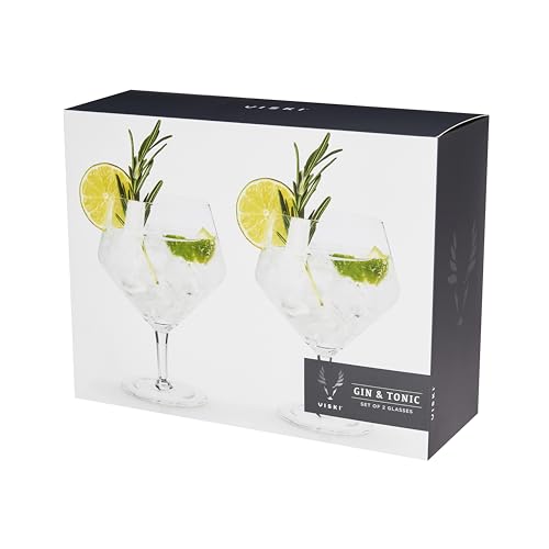 Viski Raye glass pair makes a thoughtful gift for gin lovers.