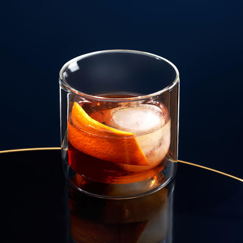 Viski elegant lowball glasses enhance home bar moments for cocktails and whiskey.