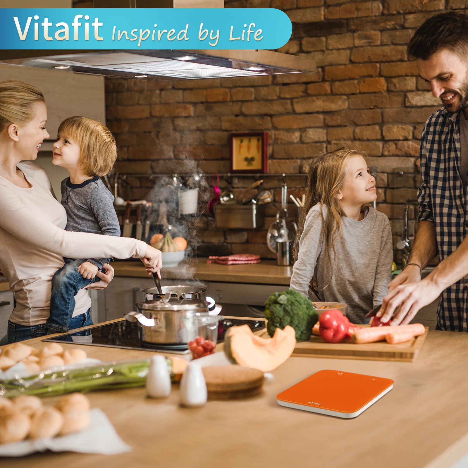 Vitafit in a bright kitchen scene ready for meals and recipes.