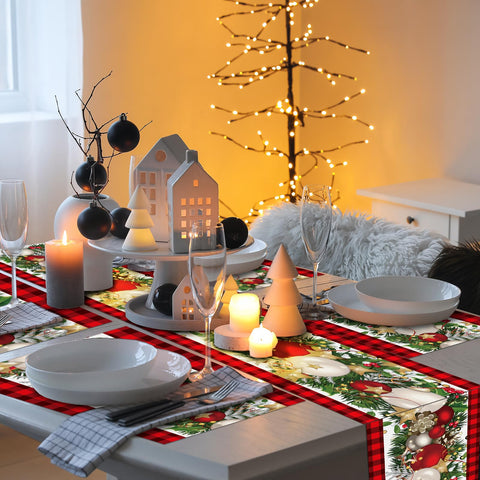 VitalCozy holiday placemats protect tabletops and simplify cleanup after meals.