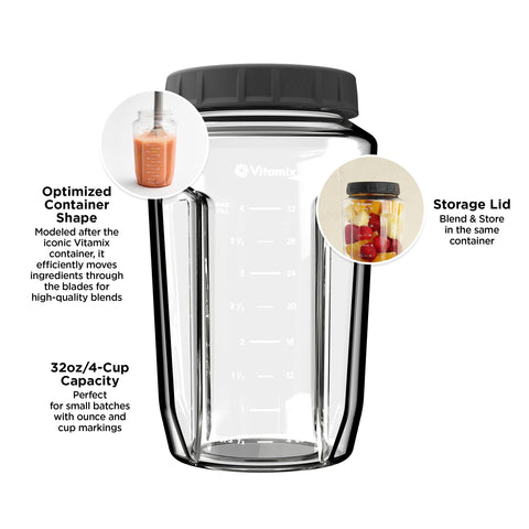 Vitamix 4-pronged blade for smooth textures and efficient blending