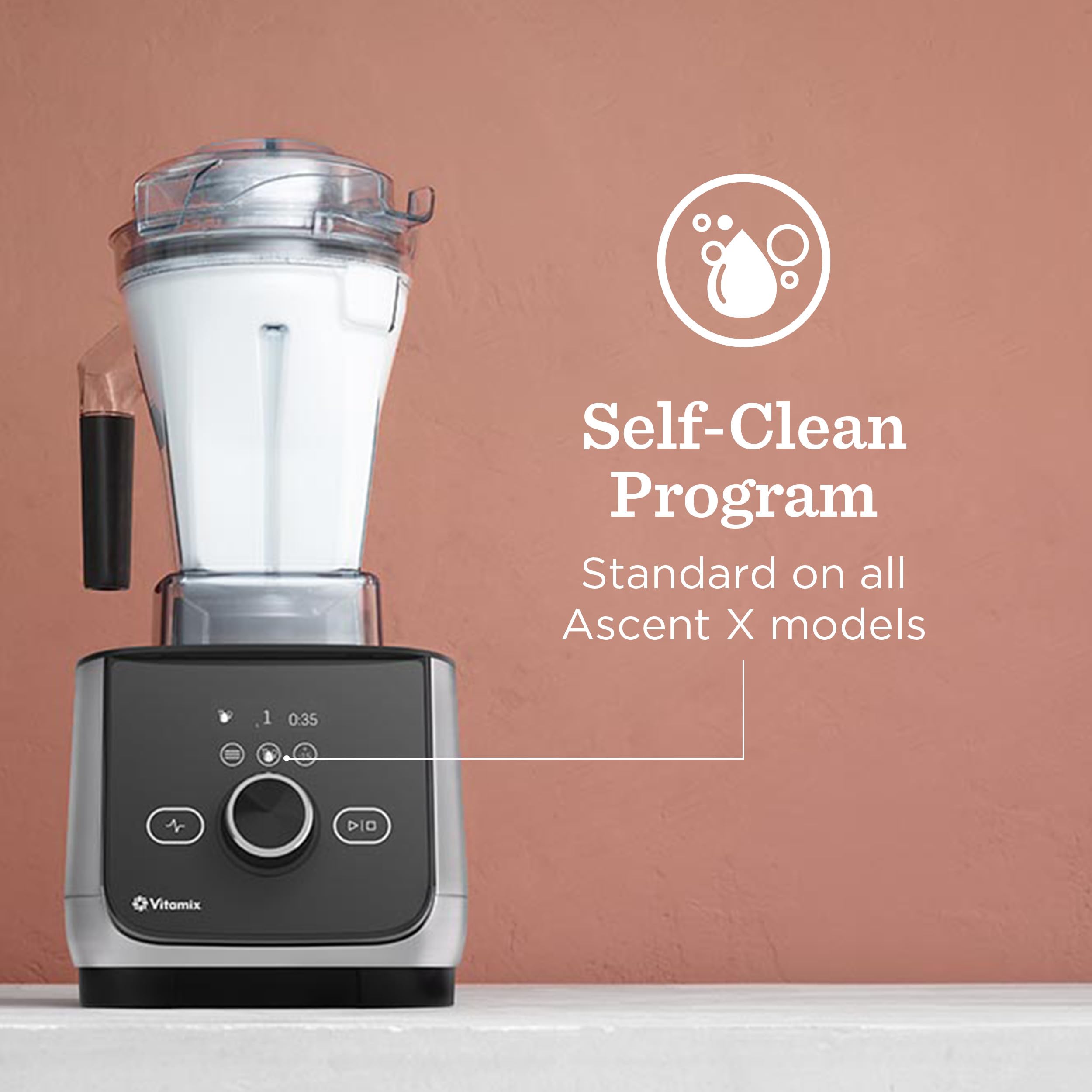 Vitamix Ascent X4 48-ounce container ready for batches of smoothies and soups