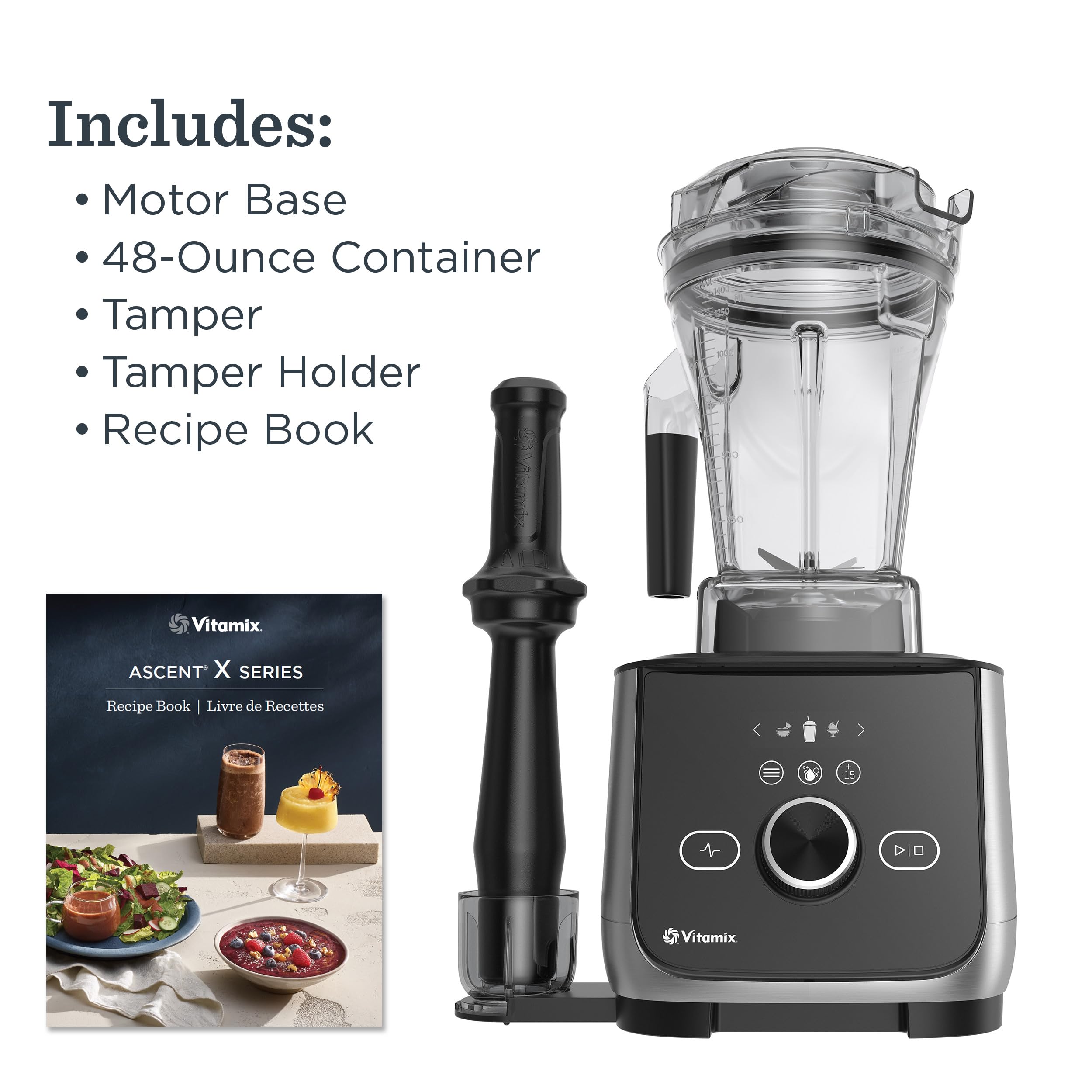 Self-cleaning program of the Vitamix Ascent X4 makes cleanup quick