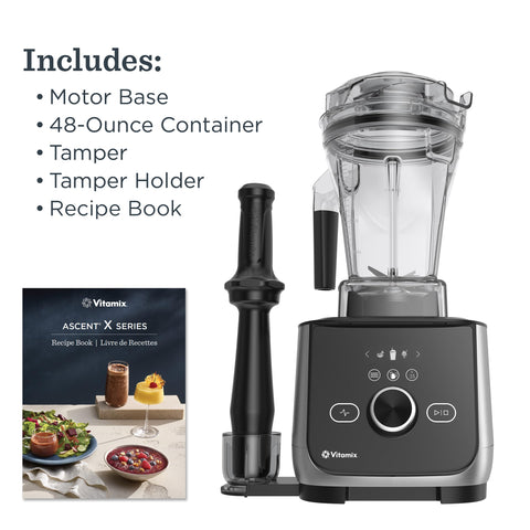 Self-cleaning program of the Vitamix Ascent X4 makes cleanup quick