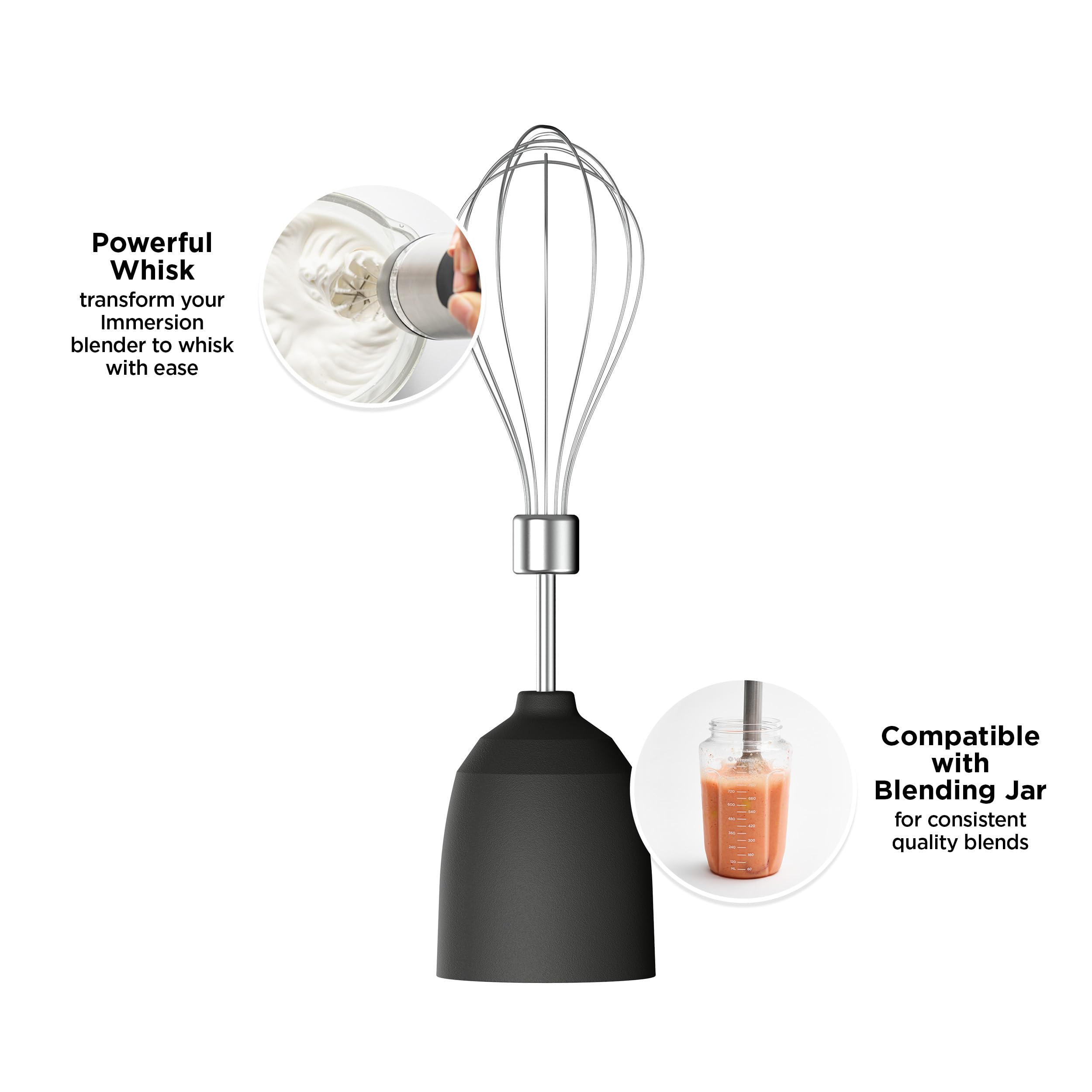 Vitamix bell guard reduces suction and protects pots during blending