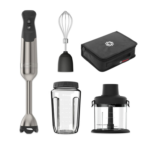 Vitamix immersion blender with 5-speed handle for precise control during blending