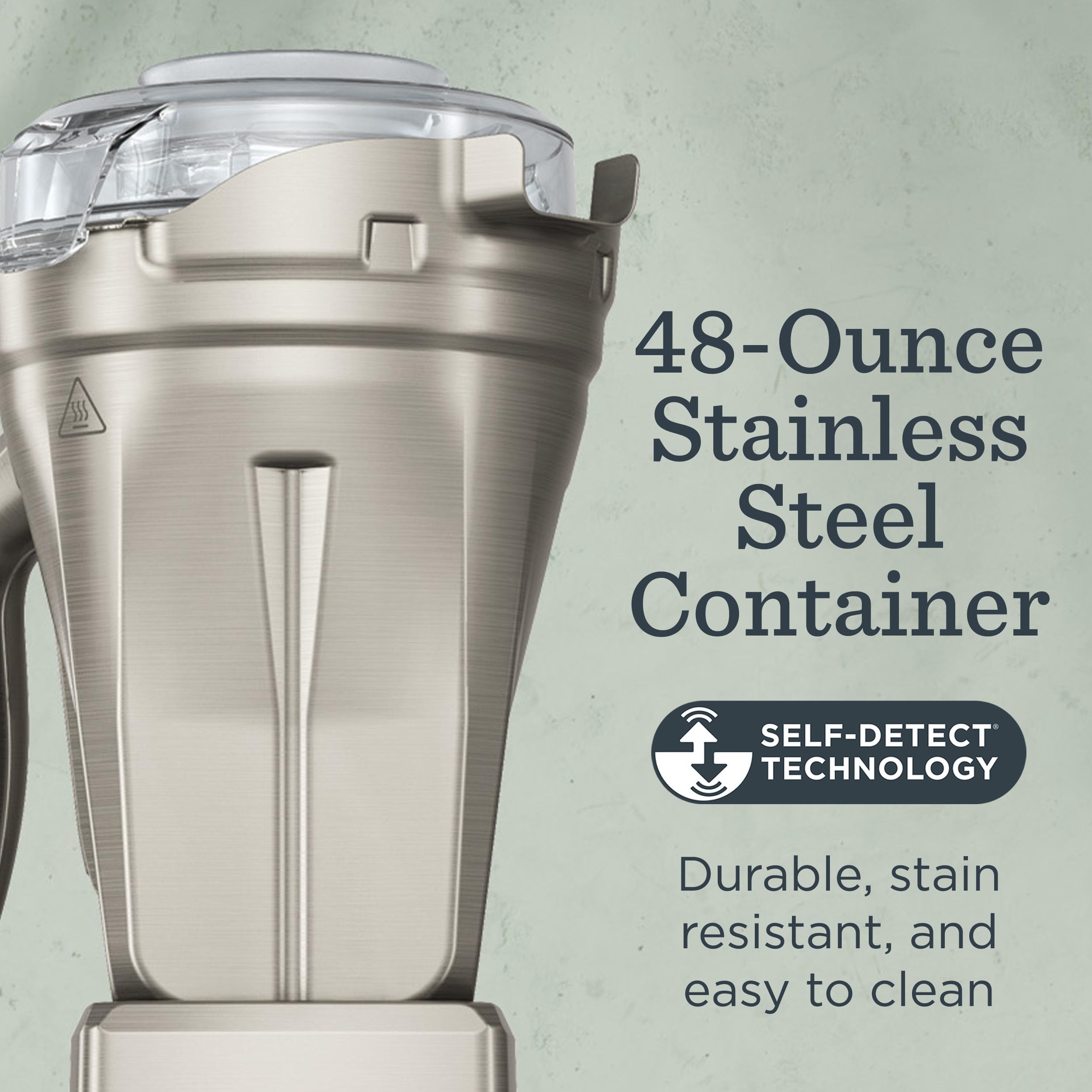 Vitamix Self-Detect technology auto-adjusts blends on compatible machines.
