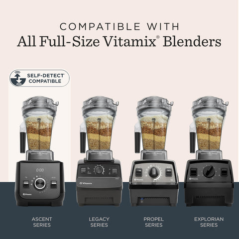 Soft-grip Vitamix handle for secure pouring