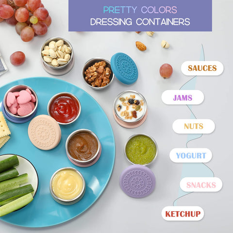 VITEVER 2.4oz condiment cups ideal for lunch boxes.