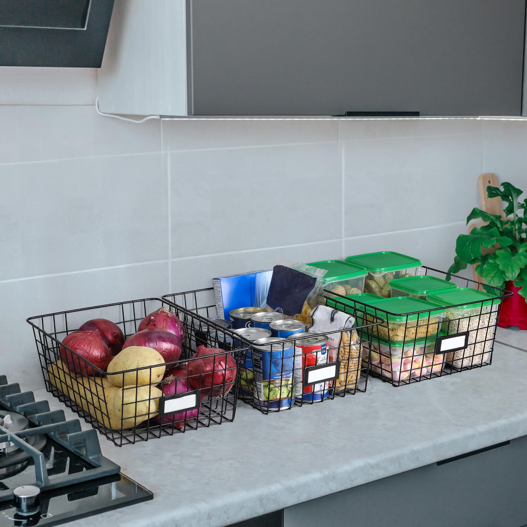 VITEVER bathroom baskets organize towels and cosmetics neatly