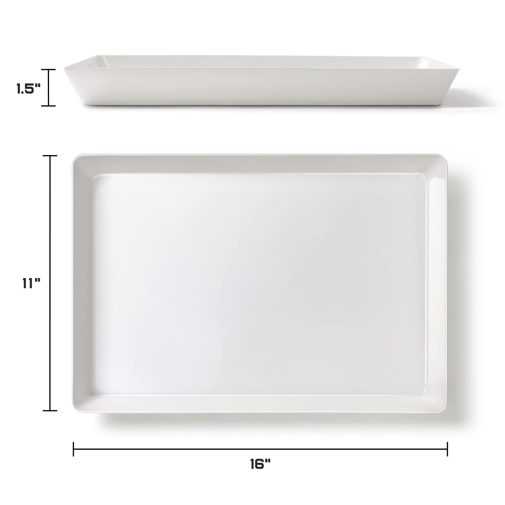 VITEVER thick BPA-free trays for safe, durable everyday entertaining.