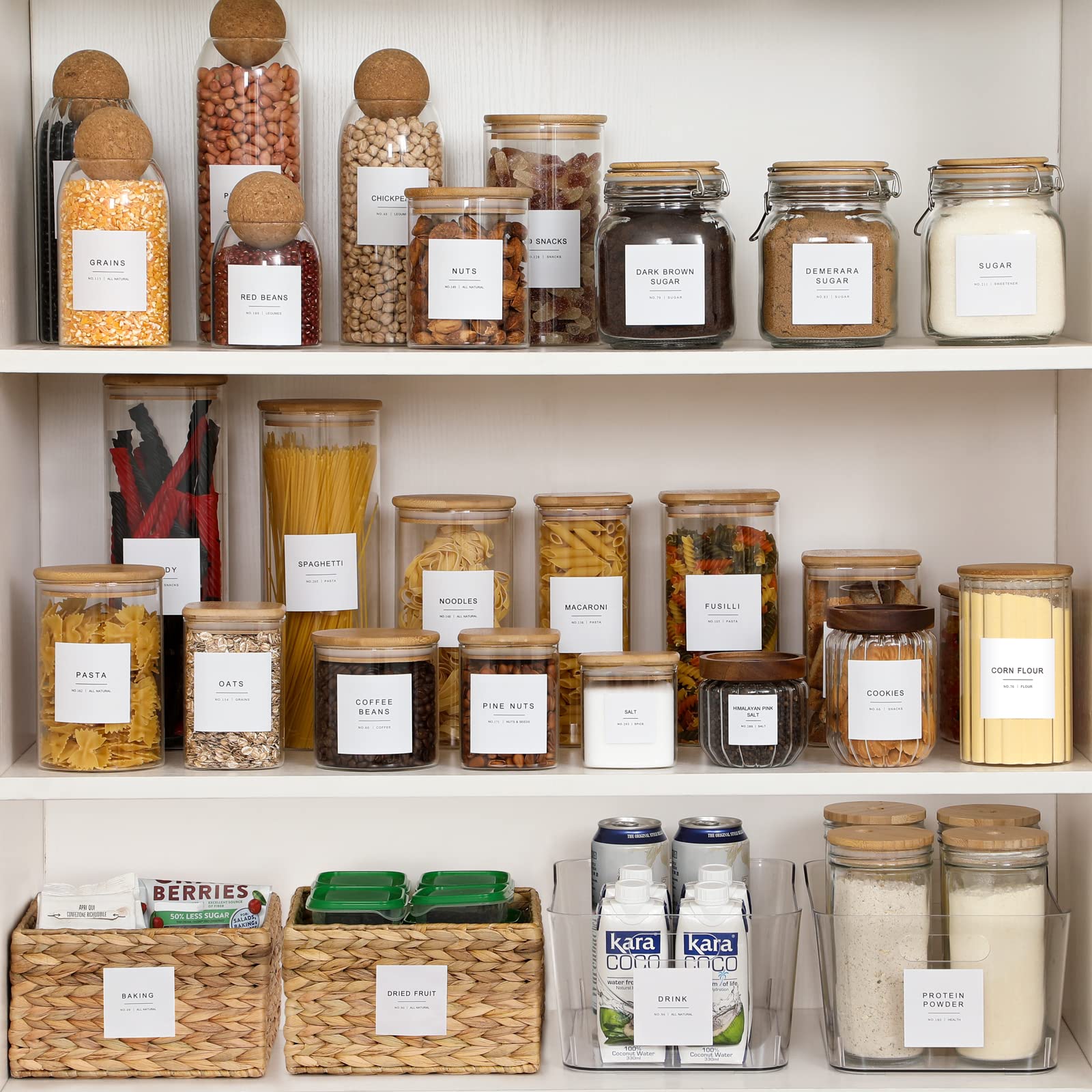 VITEVER removable, repositionable labels with no residue for adjustments.