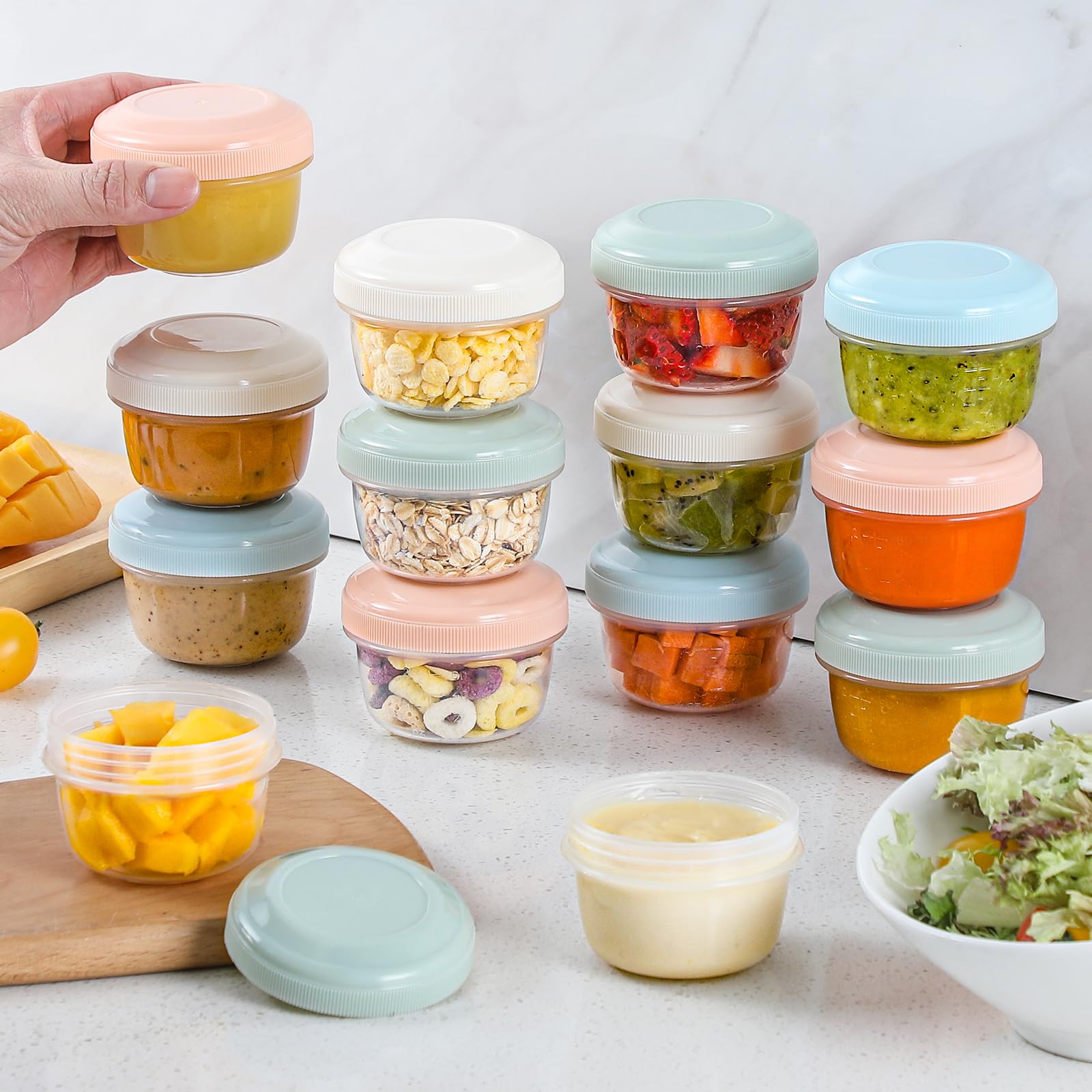 VITEVER reusable fridge freezer microwave-safe containers in use