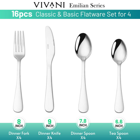 VIVANI dinner forks with polished finish for durable everyday use
