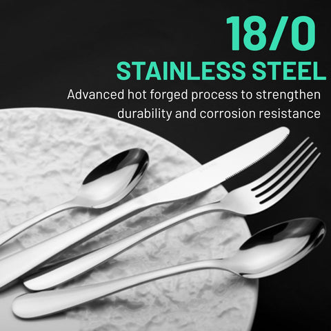 VIVANI dinner spoons with smooth edges for comfortable meals