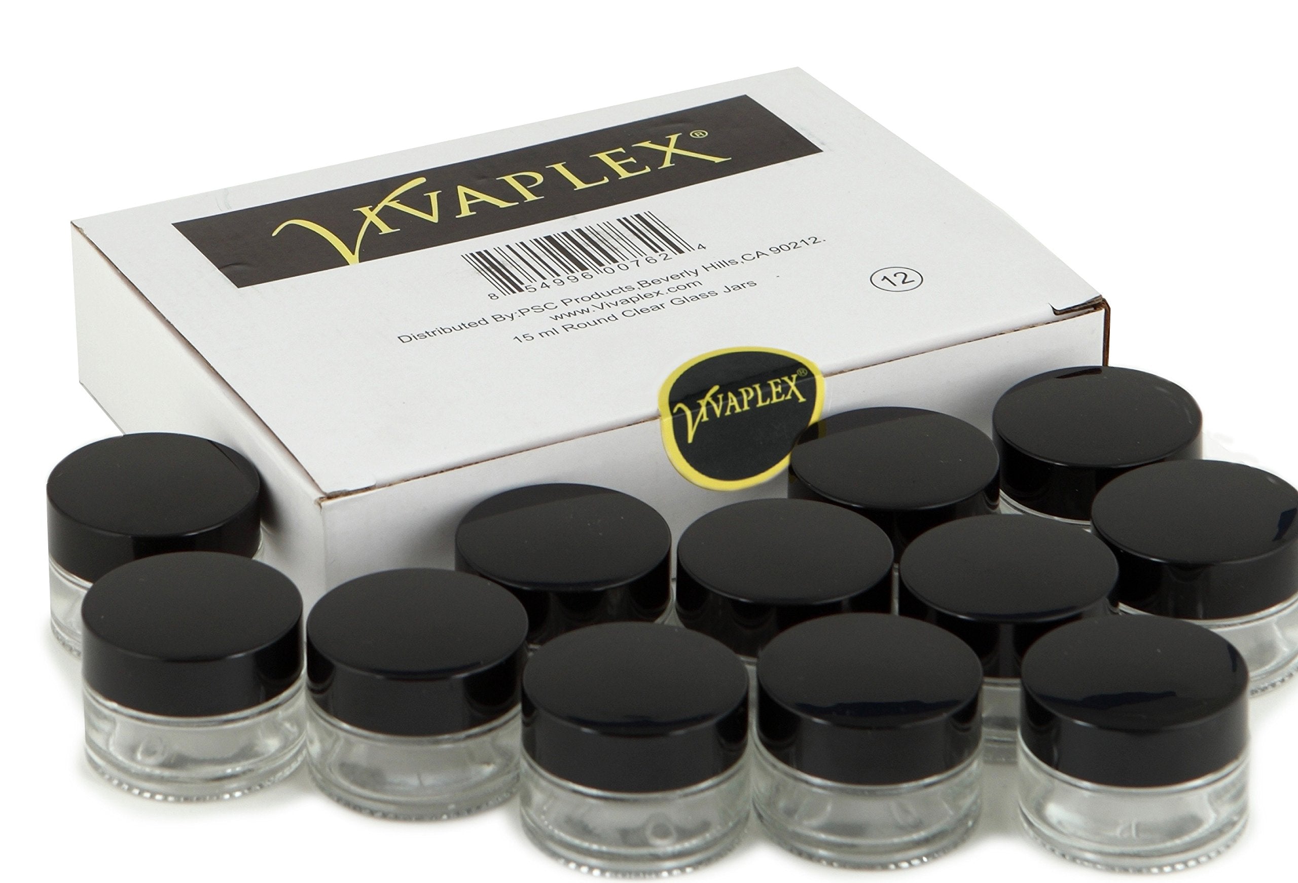 Vivaplex inner liners create a tight seal inside each 15 ml jar.