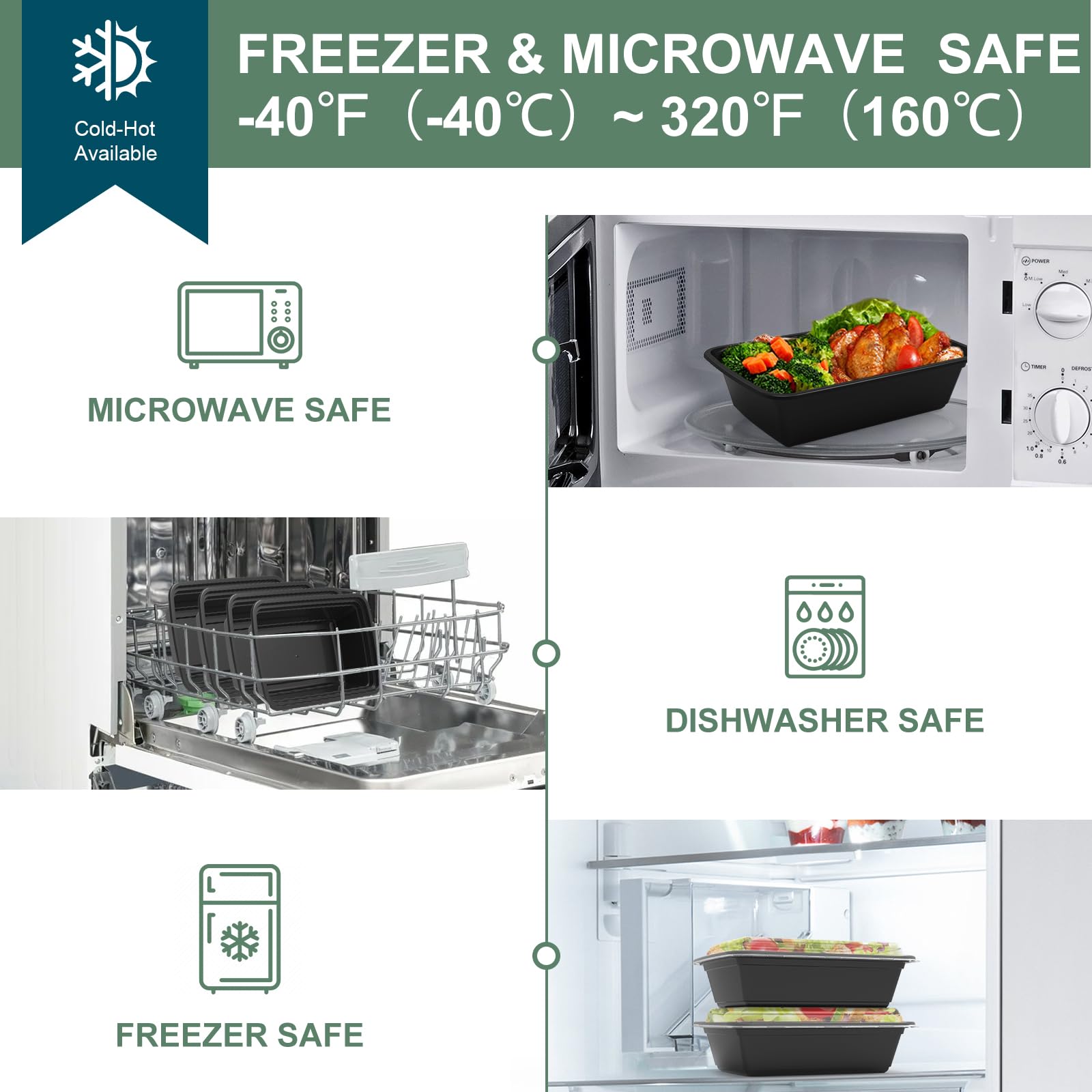 Vivigu microwave-safe meal prep container lets you reheat meals easily.
