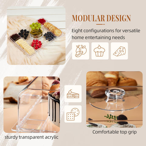 VIVIRBIEN 8-in-1 stand adaptable as cake pedestal or board