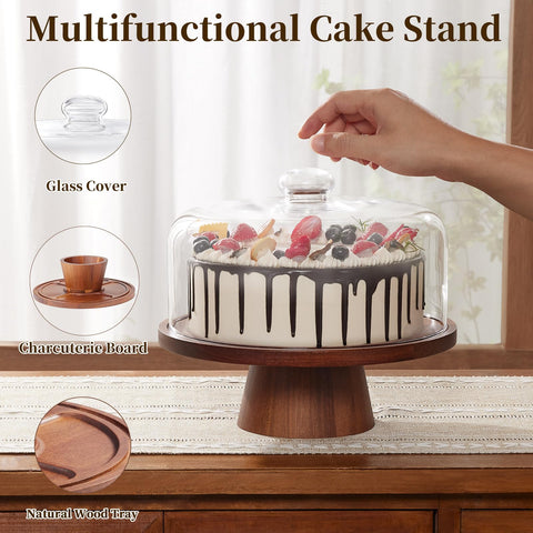 VIVIRBIEN magnetic pedestal enables easy assembly and stable serving on any table.