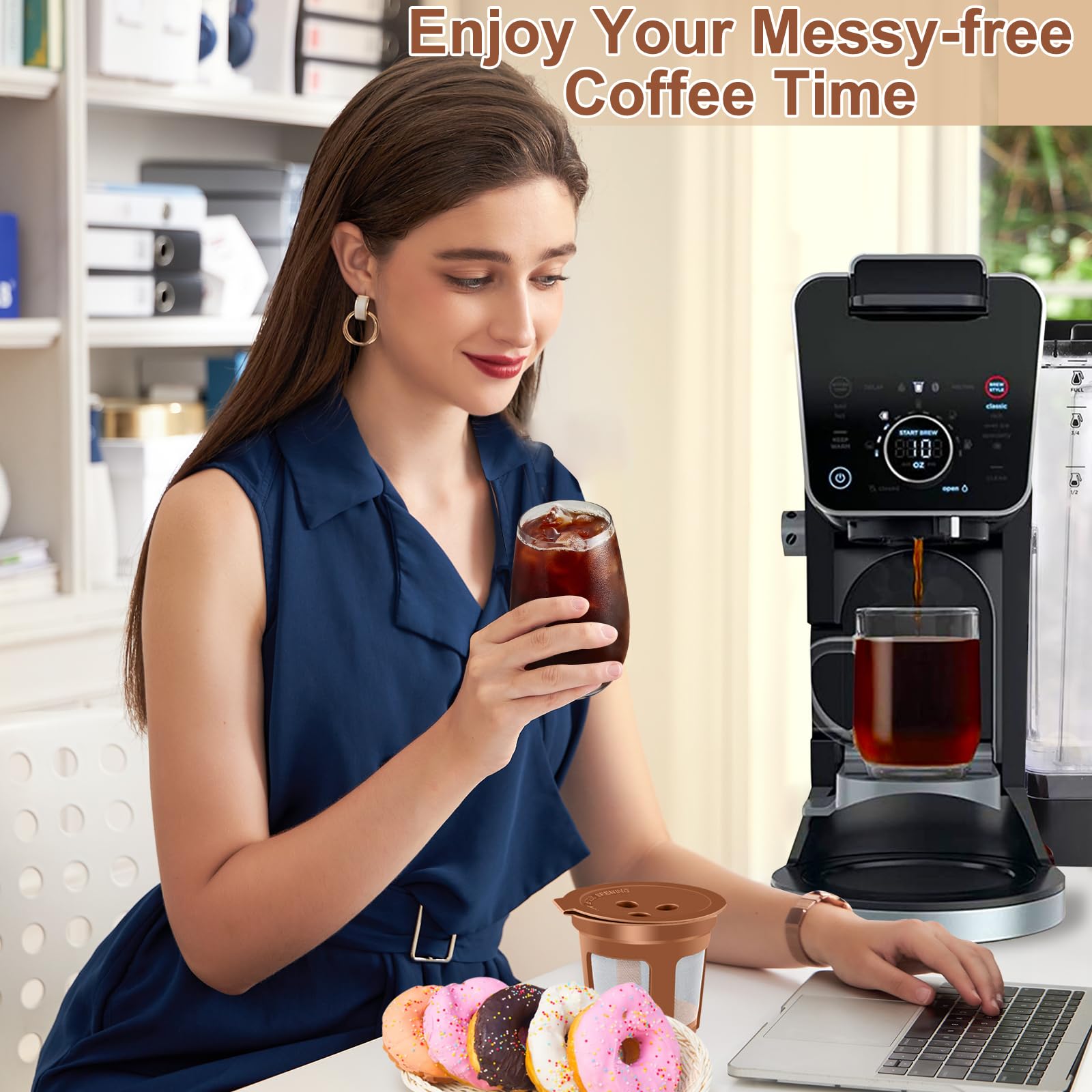 Brewing with the VIVI SKY filter offers diverse coffee options with ease.