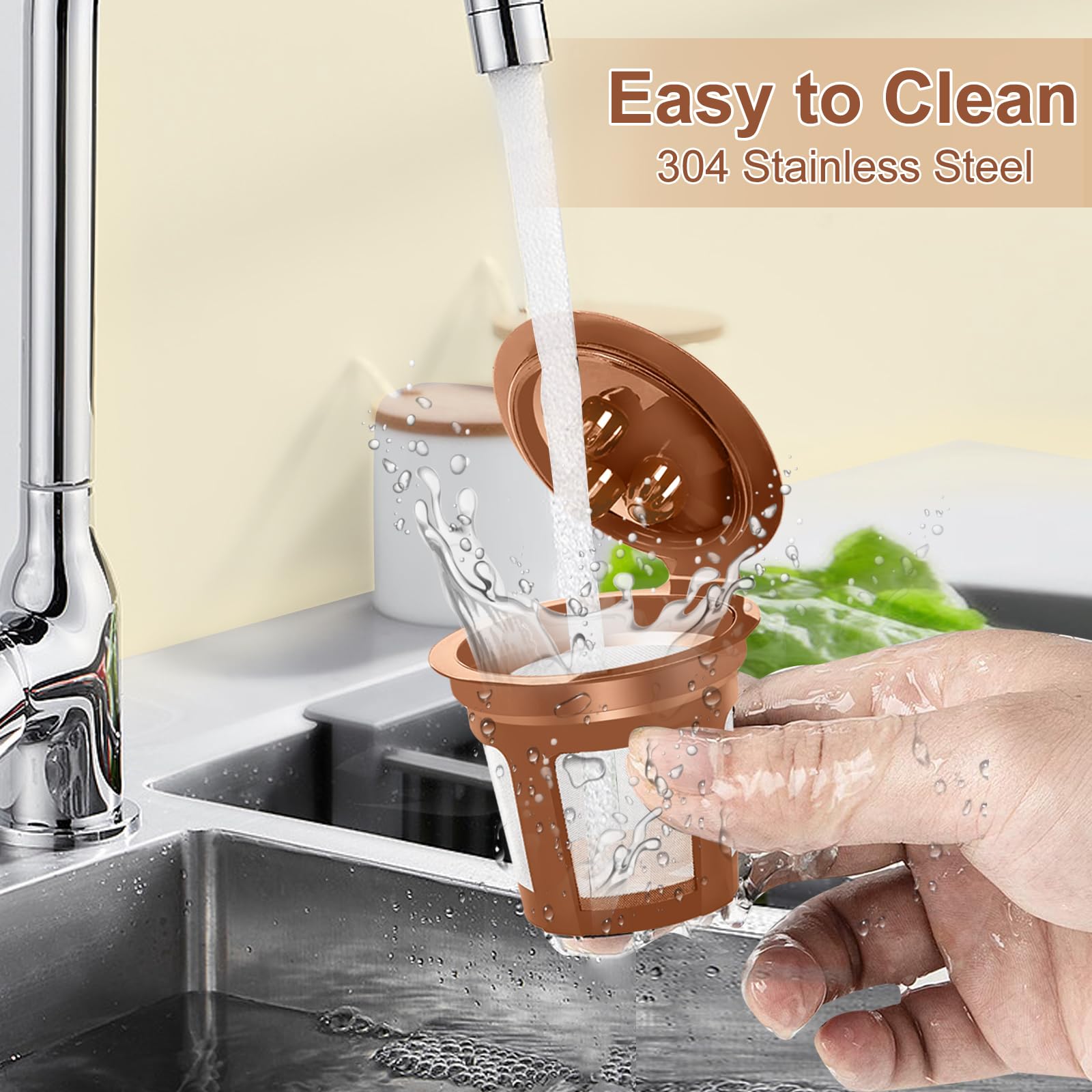 Five-pack of coffee filters enables multiple flavor explorations per week.
