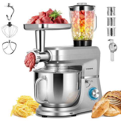 VIVOHOME 6-in-1 stand mixer with an 8.5 quart bowl for large-batch baking.