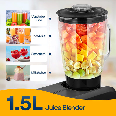 Vivohome 6-in-1 mixer with meat grinder attachment for homemade burgers and sausages.