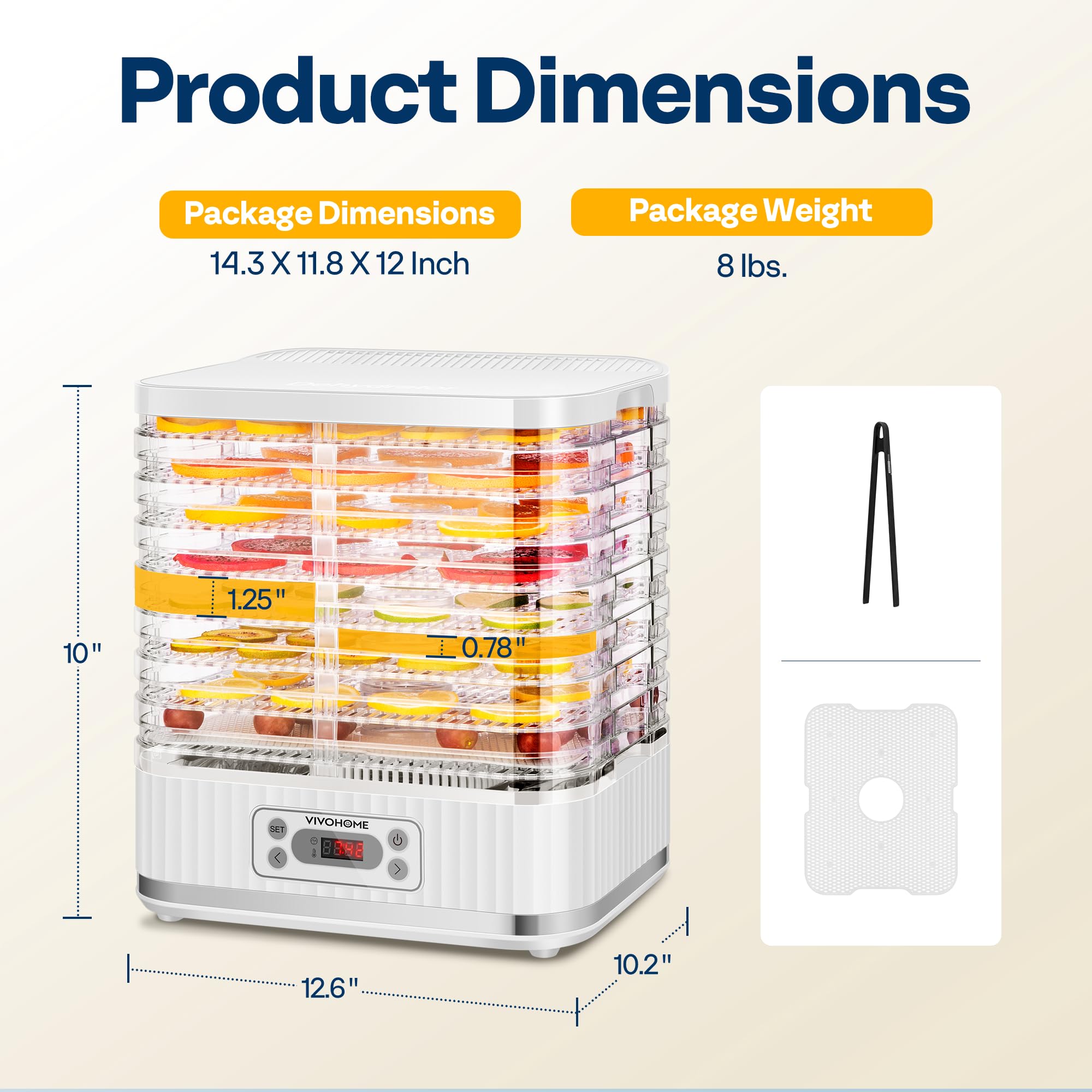 VIVOHOME quiet operation supports daily home use.