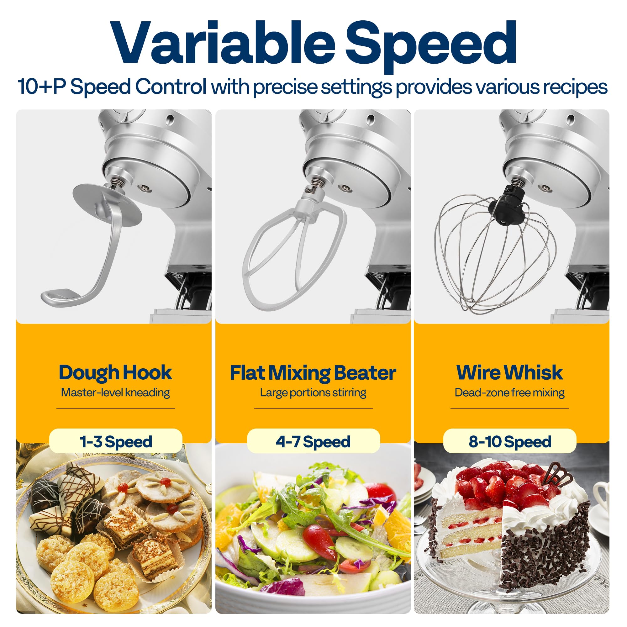 VIVOHOME splash guard and non-slip feet keep countertops protected and stable.