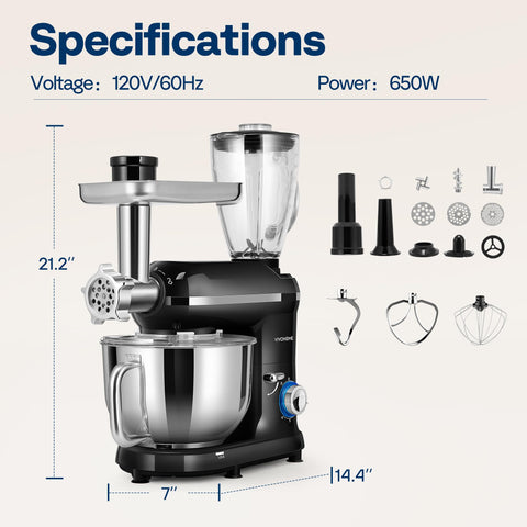VIVOHOME splash guard reduces splashes while adding ingredients.