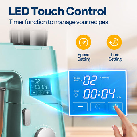 VIVOHOME blue finish and non-slip feet keep operation stable.