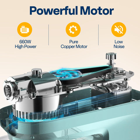 VIVOHOME stand mixer fermentation feature shows dough-proofing capability for perfect rises.