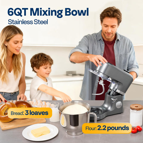 VIVOHOME stand mixer tilt-head design for easy access