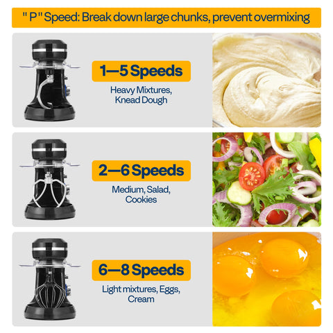 VIVOHOME stand mixer tilt-head design for easy bowl access