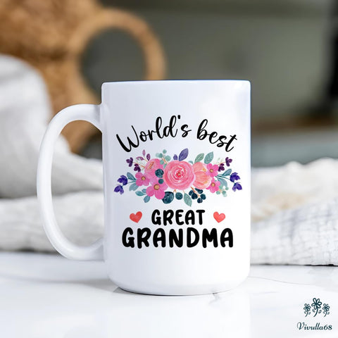 Vivulla68 Christmas gift for great grandma mug ready for gifting