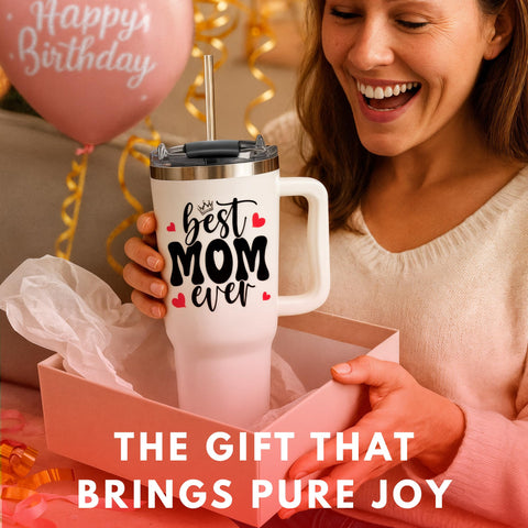 Vivulla68 Christmas gift mom tumbler with handle for daily use.