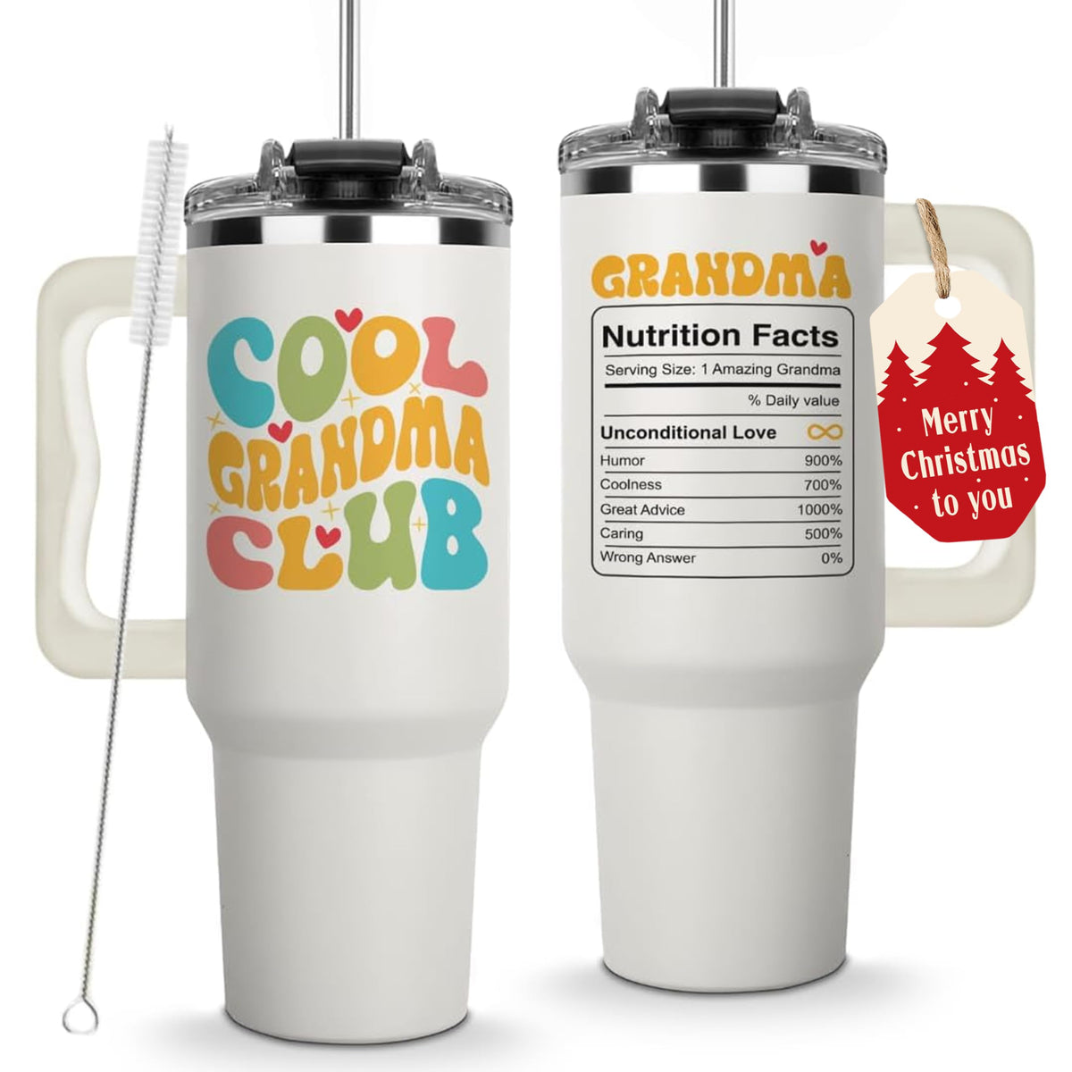 Vivulla68 Cool Grandma Club tumbler 40oz keeping drinks hot or cold for hours.