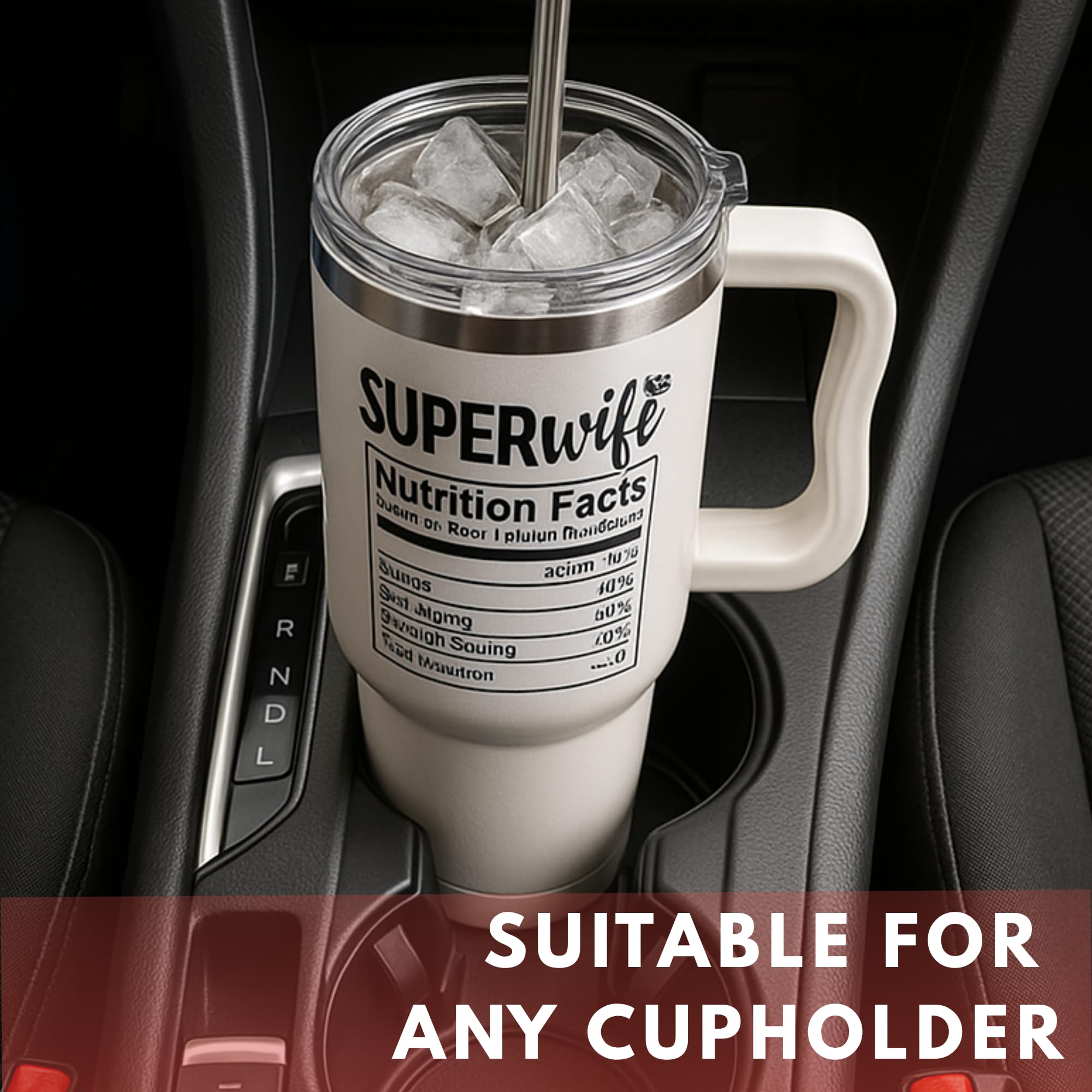 Vivulla68 easy-clean tumbler with included cleaning brush.
