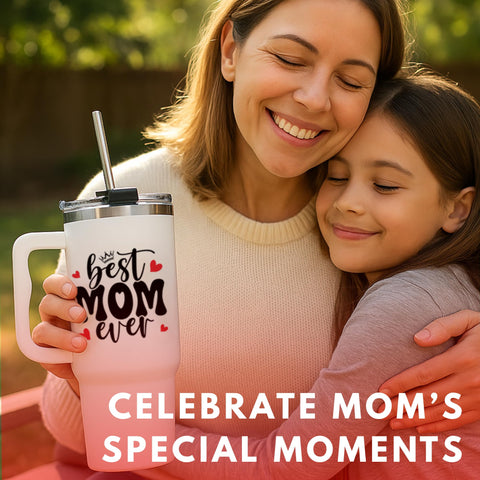 Vivulla68 Mommy coffee mug 40oz tumbler for on-the-go sipping.