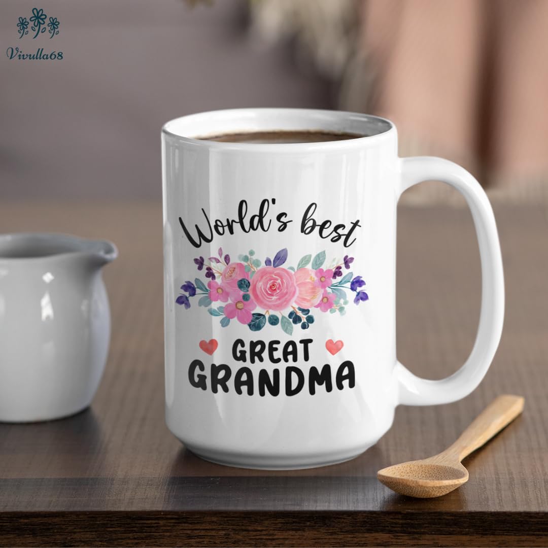 Vivulla68 Mother's Day gift great grandma mug for tea or coffee