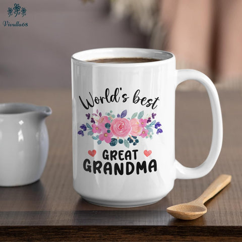 Vivulla68 Mother's Day gift great grandma mug for tea or coffee