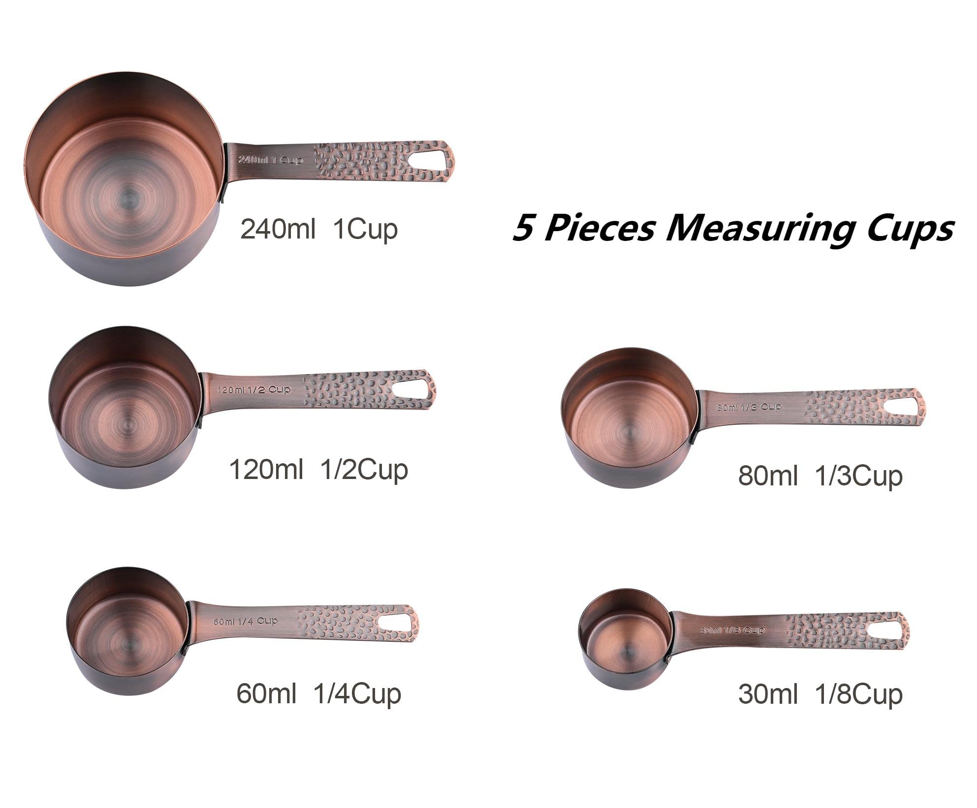 Viwehots copper plated stainless steel construction for rust resistance.