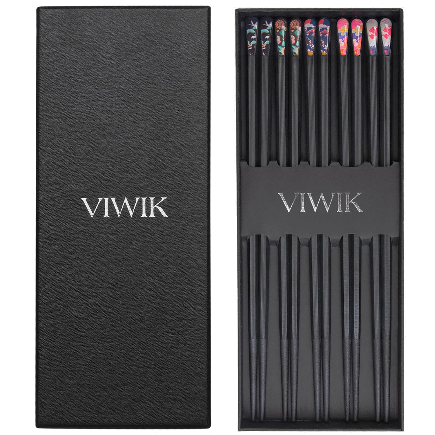 VIWIK reusable chopsticks with fiberglass build for durable meals.