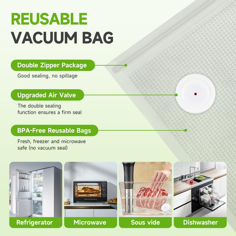 Vixino bags help keep fridge organized and food fresh.