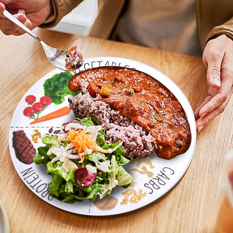 Viynran diabetes-friendly meal plate supports mindful portions during meals.