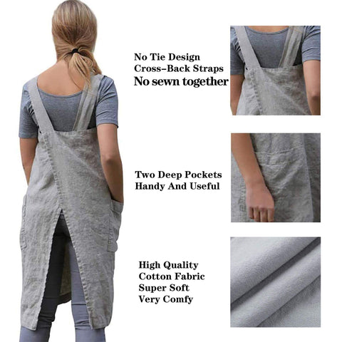 VLZUFE knee-length bib apron protects clothes during messy tasks.