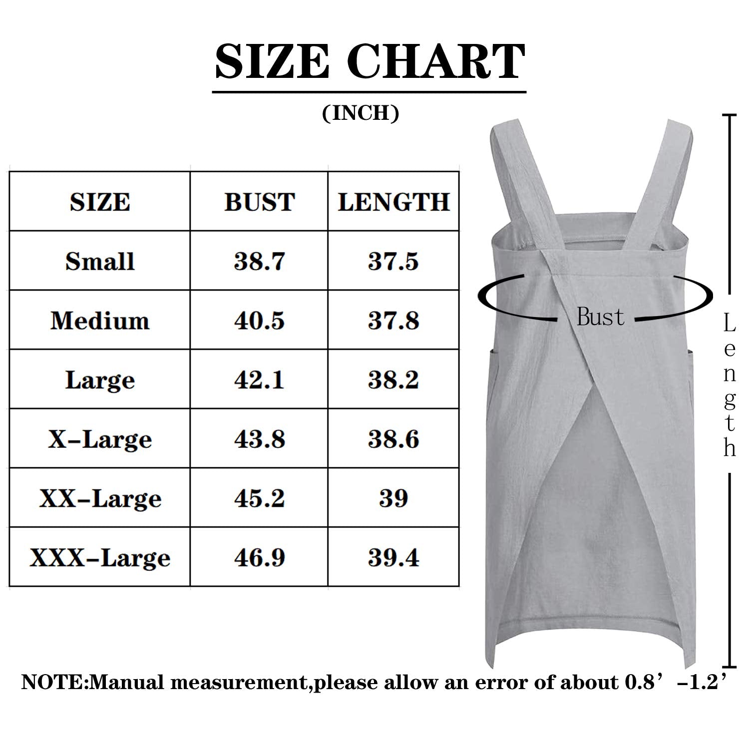 VLZUFE machine-washable apron for easy care and quick air drying.