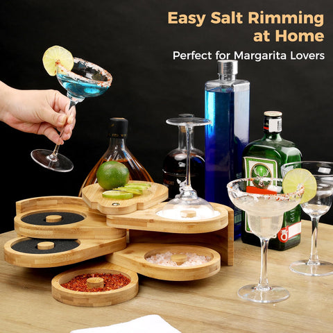 VMAWJ bamboo Tajin rimmer accessory enhances flavor prep for spiced rims