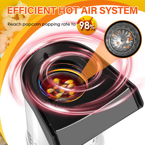 Vminno oil-free air popper delivers guilt-free crunch for healthier snacks.