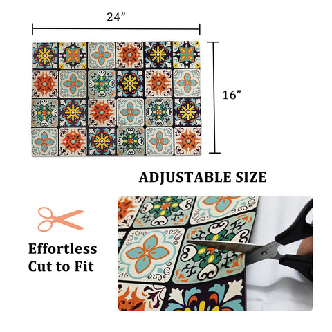 Vmogeicons absorbent surface dries droplets and keeps the area neat.